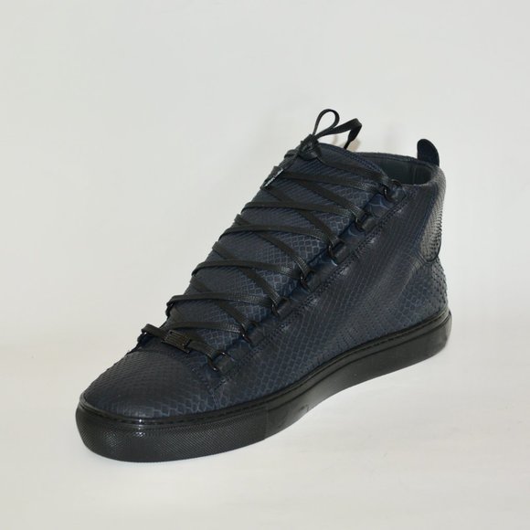 NEW BALENCIAGA HITOP PYTHON LEATHER SNEAKERS US 6 EU 39 MENS - Picture 4 of 9